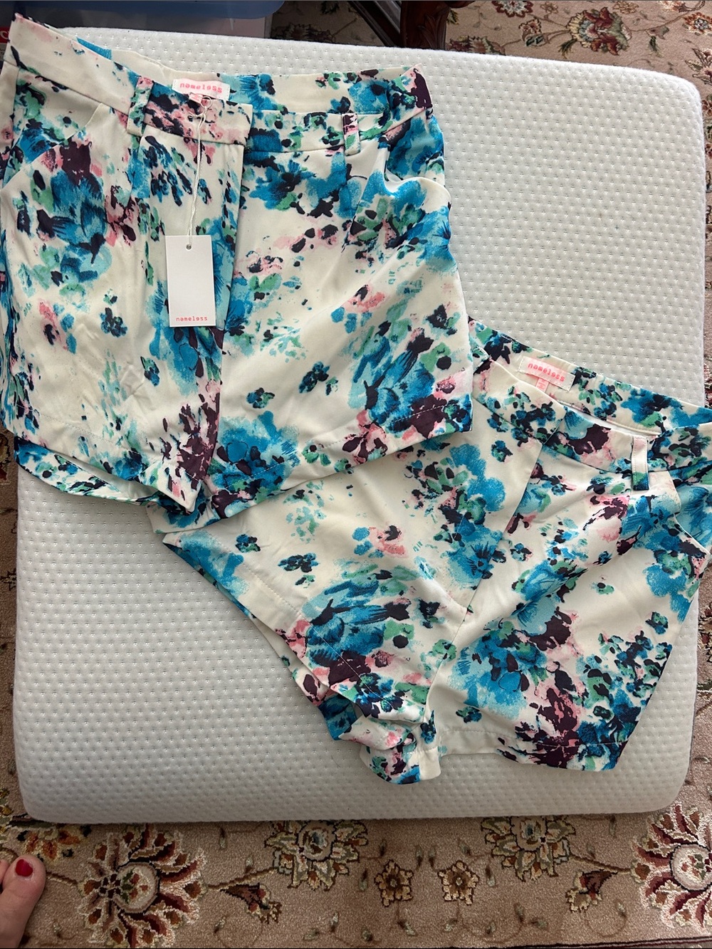 Nameless Floral Dressy Shorts-Either size M or L available